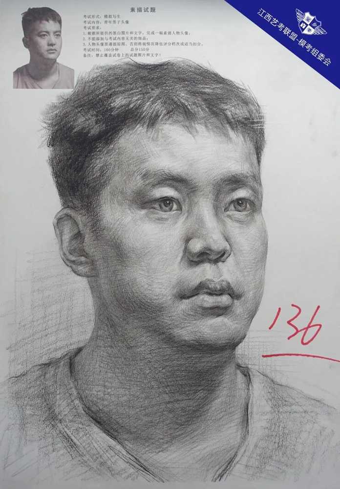 廣州十大畫室將各省一模素描卷放一起大pk，你找找都有哪些共同特征,38